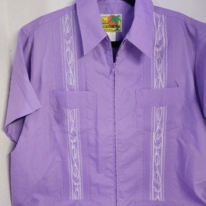 Guayabera By Haband Shirt for Men Size M Cuban